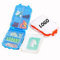 Portable Plastic 3 Layer Medicine Case 8 Case Travel Pocket Pill Box